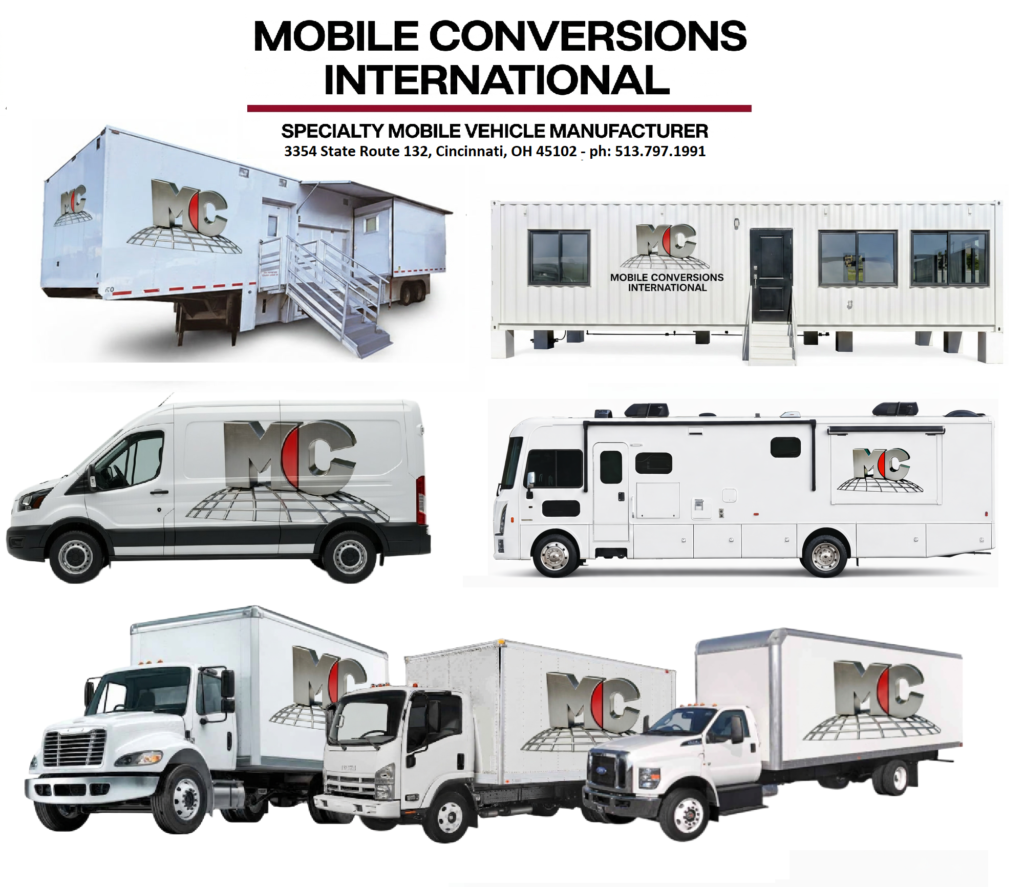 Mobile Conversions INC , Mobile Dentistry operatory, mobile dental offices for lease. Modular building manufacturer, box trucks, cut aways, Custom Coaches, Medical trailers, Mobile Nuclear imaging