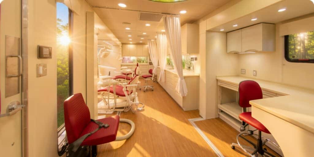 Mobile Conversions INC , Mobile Dentistry operatory, mobile dental offices for lease.